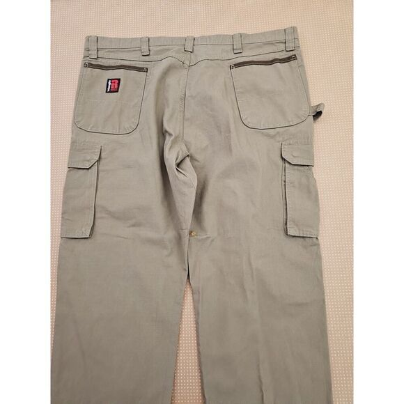 Mens 44x30 Wrangler RIGGS Canvas Double Front Knee Cargo Ripstop 103W060BR Pants - Picture 7 of 11